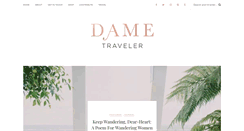 Desktop Screenshot of dametraveler.com